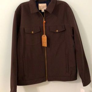 NWT men Weatherproof Vintage mens coat. Size XL. Brown fleece lined